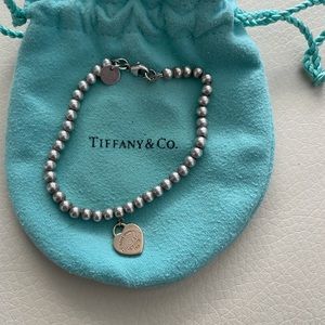 Return to Tiffany heart tag beaded bracelet